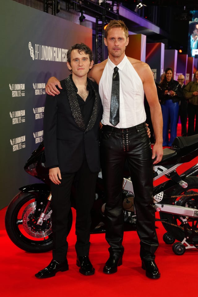 Harry Melling (left) and Alexander Skarsgard