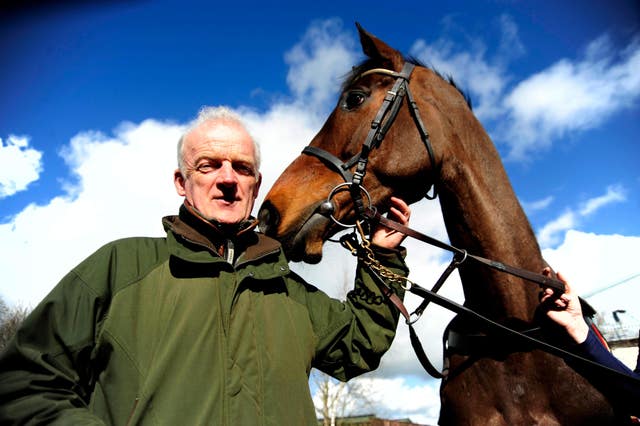 Trainer Willie Mullins with Douvan