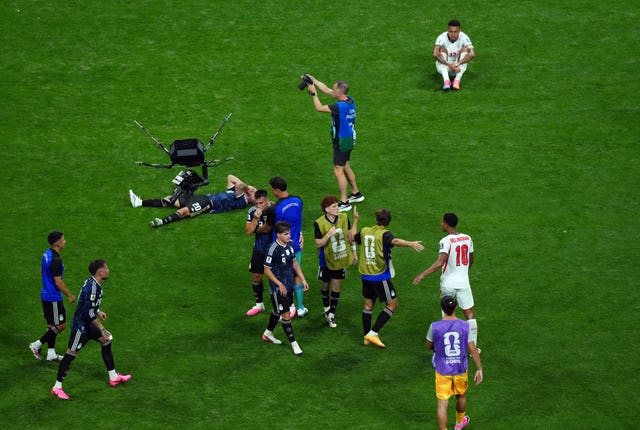 Barco and Bellingham square up after the semi-final