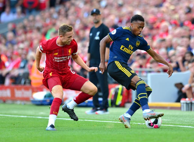 Joe Willock (right) has been a regular for Arsenal this season