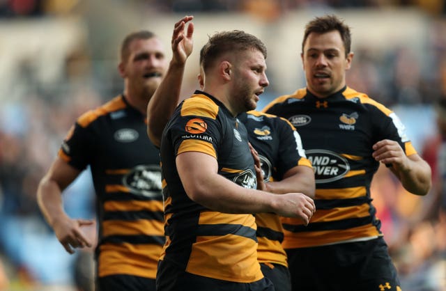 Wasps' Thomas Young (centre) is set to make his Wales debut