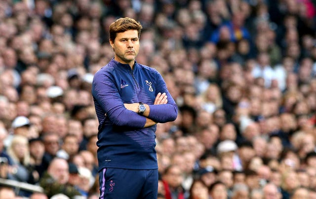 Former Tottenham manager Mauricio Pochettino on the touchline