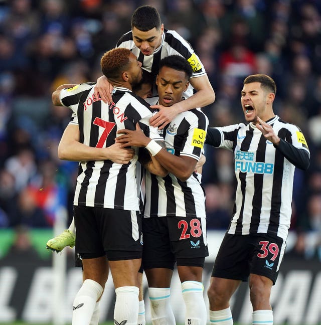 Eddie Howe's fourth-placed Newcastle sit nine points behind Premier League leaders Arsena