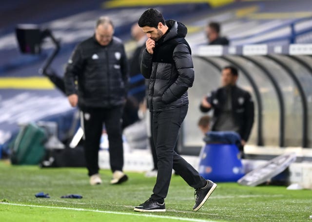 Arsenal manager Mikel Arteta was left less than impressed by Pepe's dismissal at Elland Road
