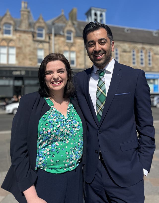 Humza Yousaf and Katy Loudon