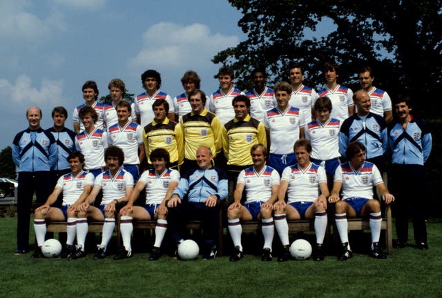England Manager Ron Greenwood (seated-centre) and his 1982 England World Cup Squad (PA Archive)