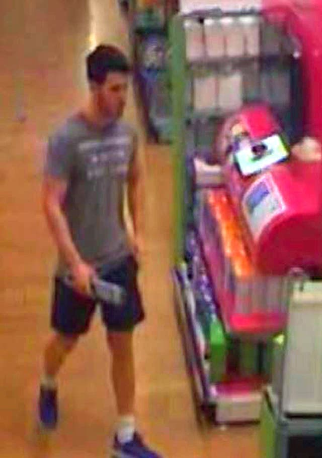 CCTV picture of Joshua Stimpson buying a knife (Kent Police/PA)