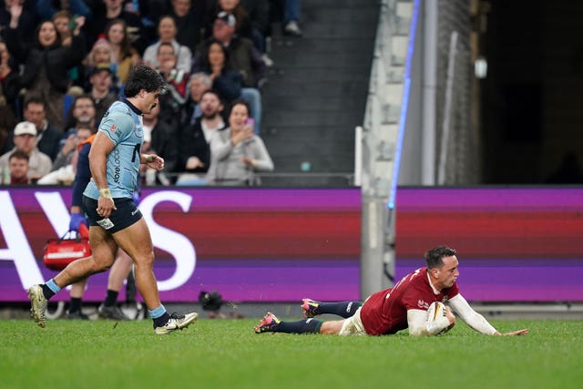 Alex Mitchell scored the third try