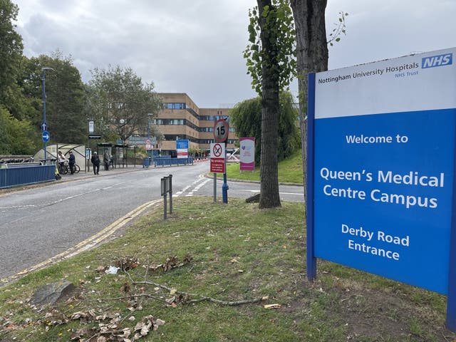 The Nottingham University Hospitals NHS Trust runs two maternity sites in the city (Callum Parke/PA)