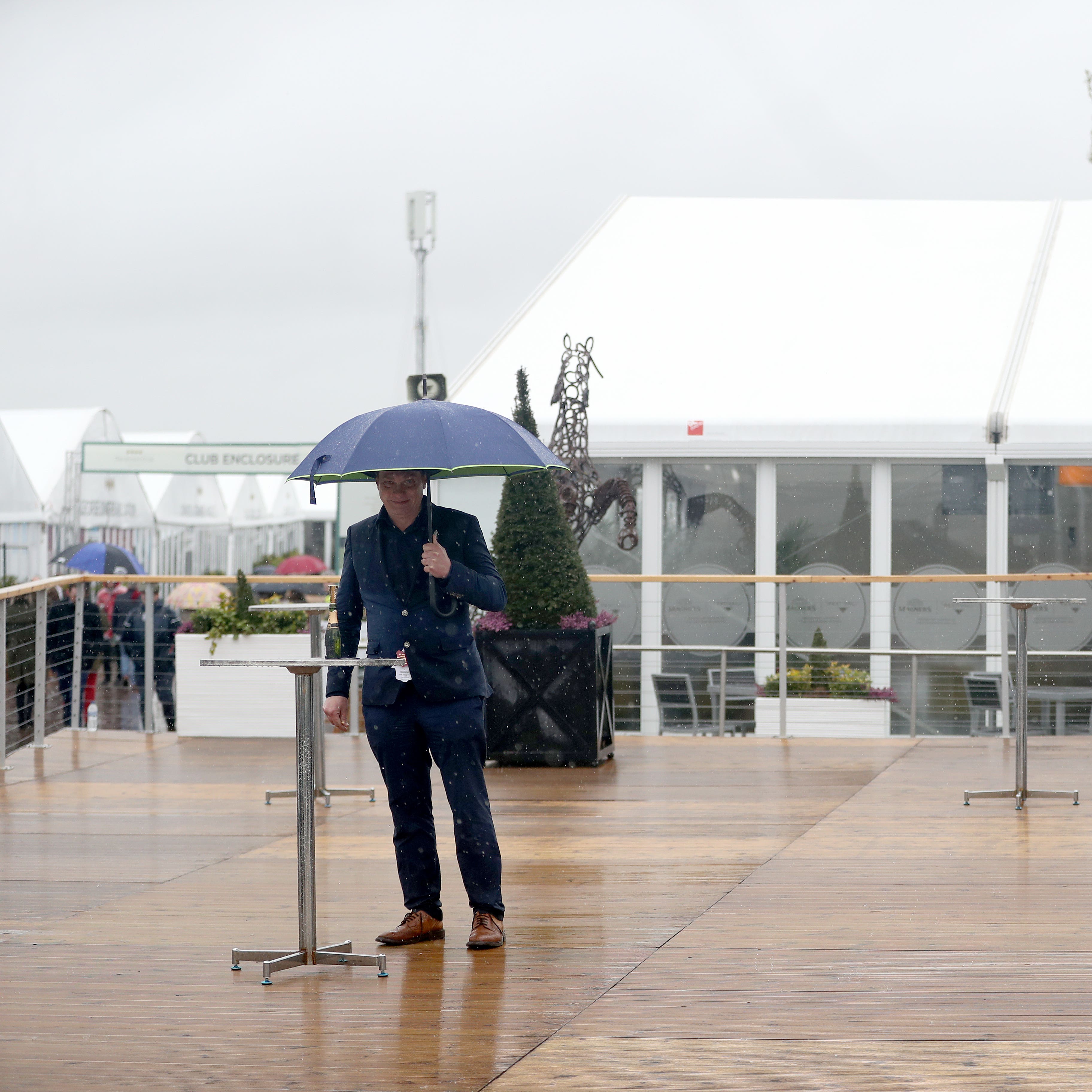 It was a wet and windy scene at Cheltenham on Tuesday