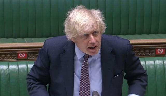 Prime Minister Boris Johnson