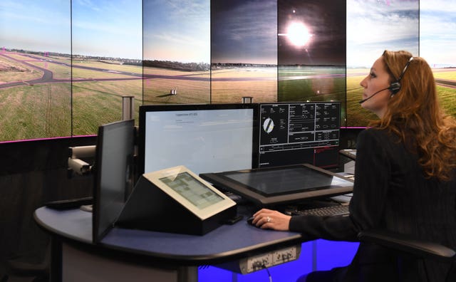 Digital air traffic control tower at Cranfield Airport