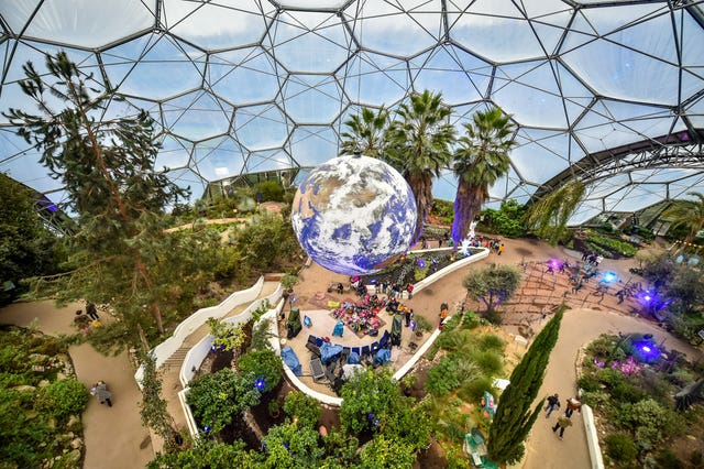 Giant replica of Earth at the Eden Project