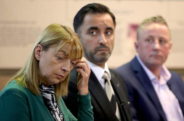 Linda Allan, Aamer Anwar and Stuart Allan