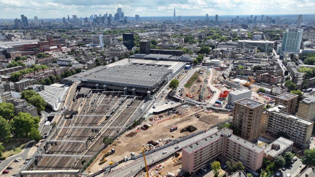 HS2's work site at Euston