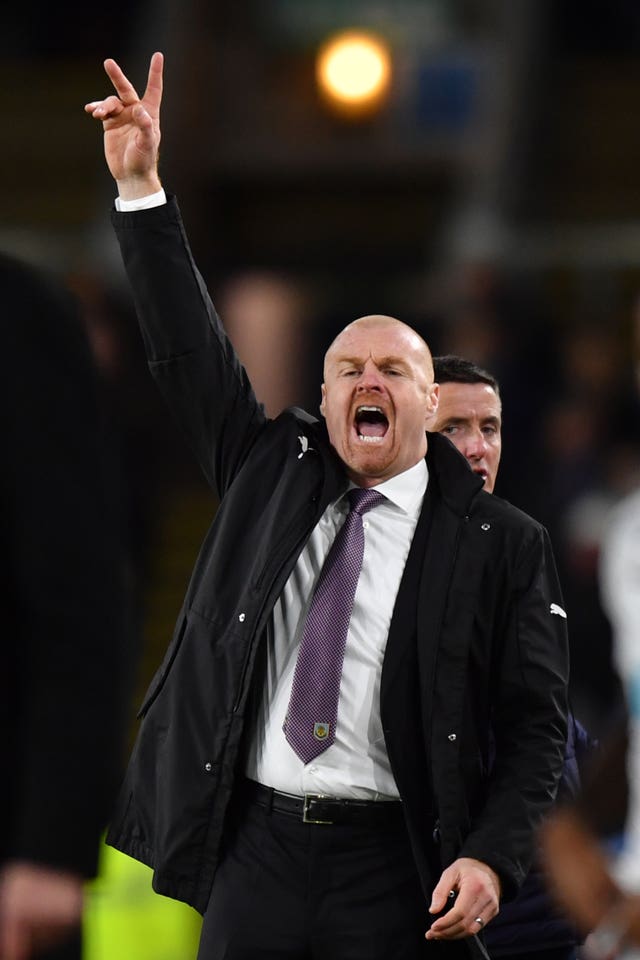 Sean Dyche's Burnley kept a third successive clean sheet in their 2-0 victory over Swansea