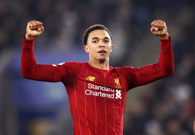Only Manchester City midfielder Kevin De Bruyne (16) has contributed more Premier League assists than Trent Alexander-Arnold (12)