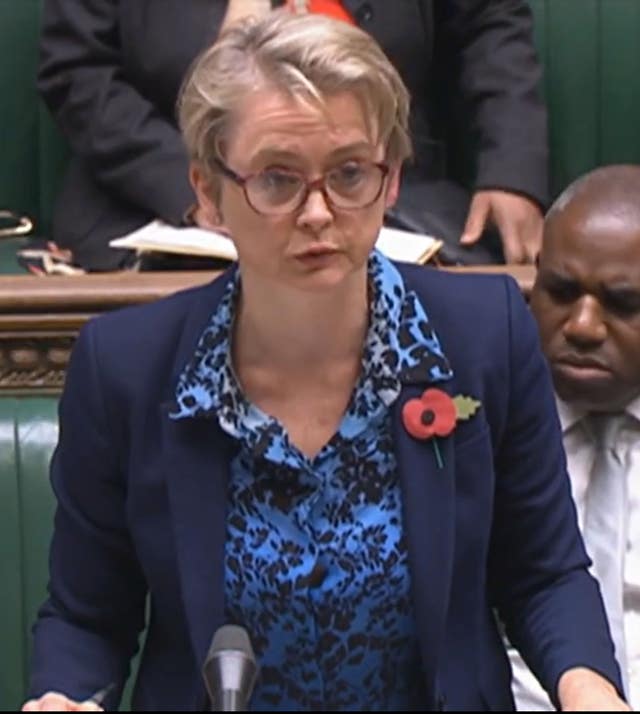 Shadow home secretary Yvette Cooper