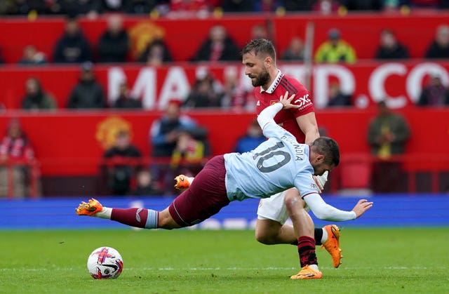 Luke Shaw impressed in a central position against Aston Villa