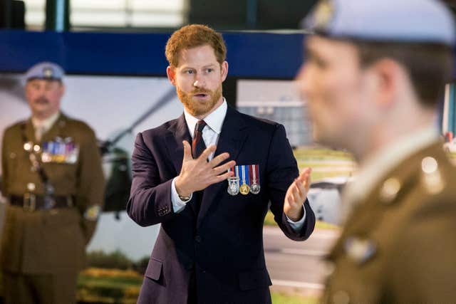 Prince Harry visit to Army Aviation Centre