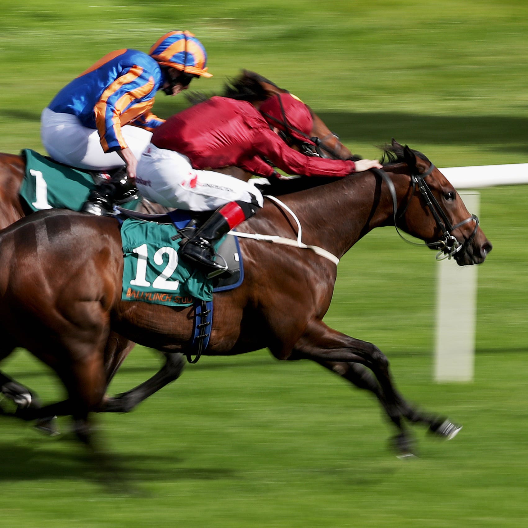 Lightening Quick (near side) has the Irish Guineas on her agenda (Niall Carson/PA)
