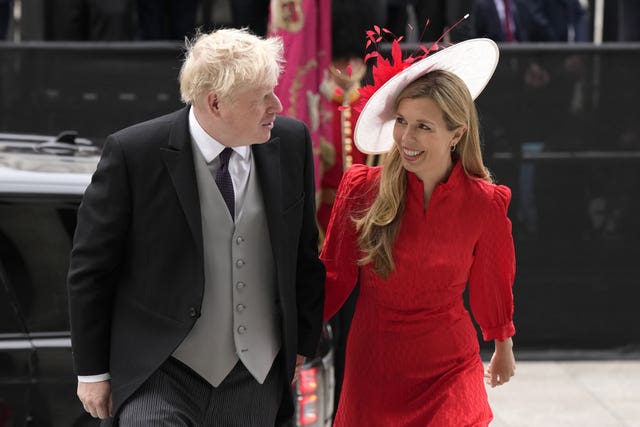 Prime Minister Boris Johnson and his wife Carrie.