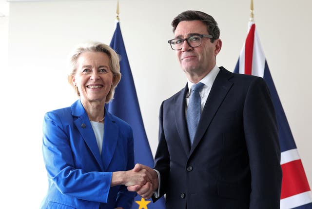 Prime Minister Andy Burnham with European Commission President Ursula von der Leyen 