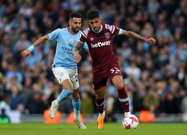 West Ham started solidly but faded at the Etihad Stadium