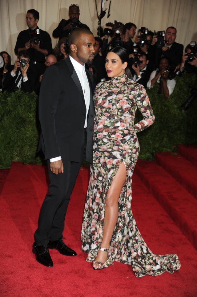 Kanye West and Kim Kardashian West