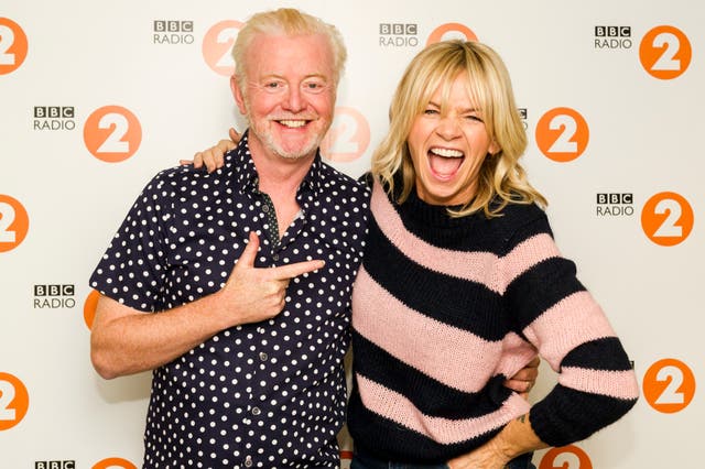 Chris Evans with Zoe Ball