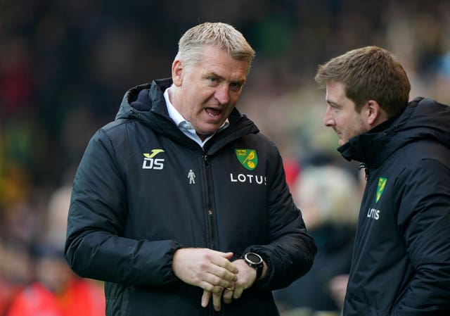 Norwich boss Dean Smith is hoping to steer Norwich straight back to the Premier League
