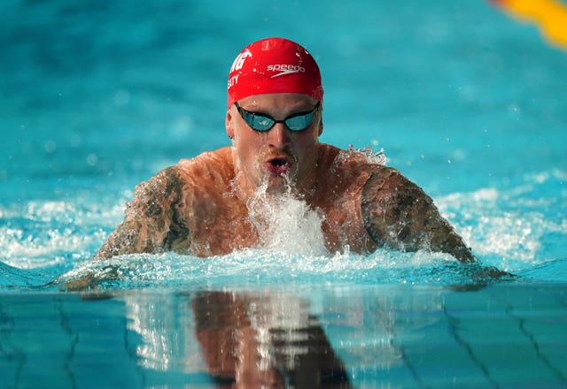 Adam Peaty set the fastest time in the 100m breaststroke semi-finals 