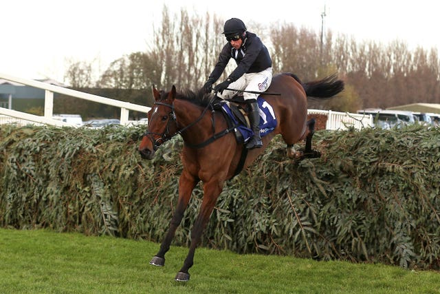 Ashtown Lad ridden by jockey Harry Skelton on their way to winning the Boylesports Becher Chase (Premier Handicap) at Aintree