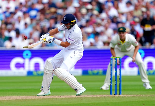 Root shows off his reverse ramp shot at Edgbaston.