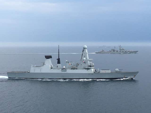 Russian warships in English Channel