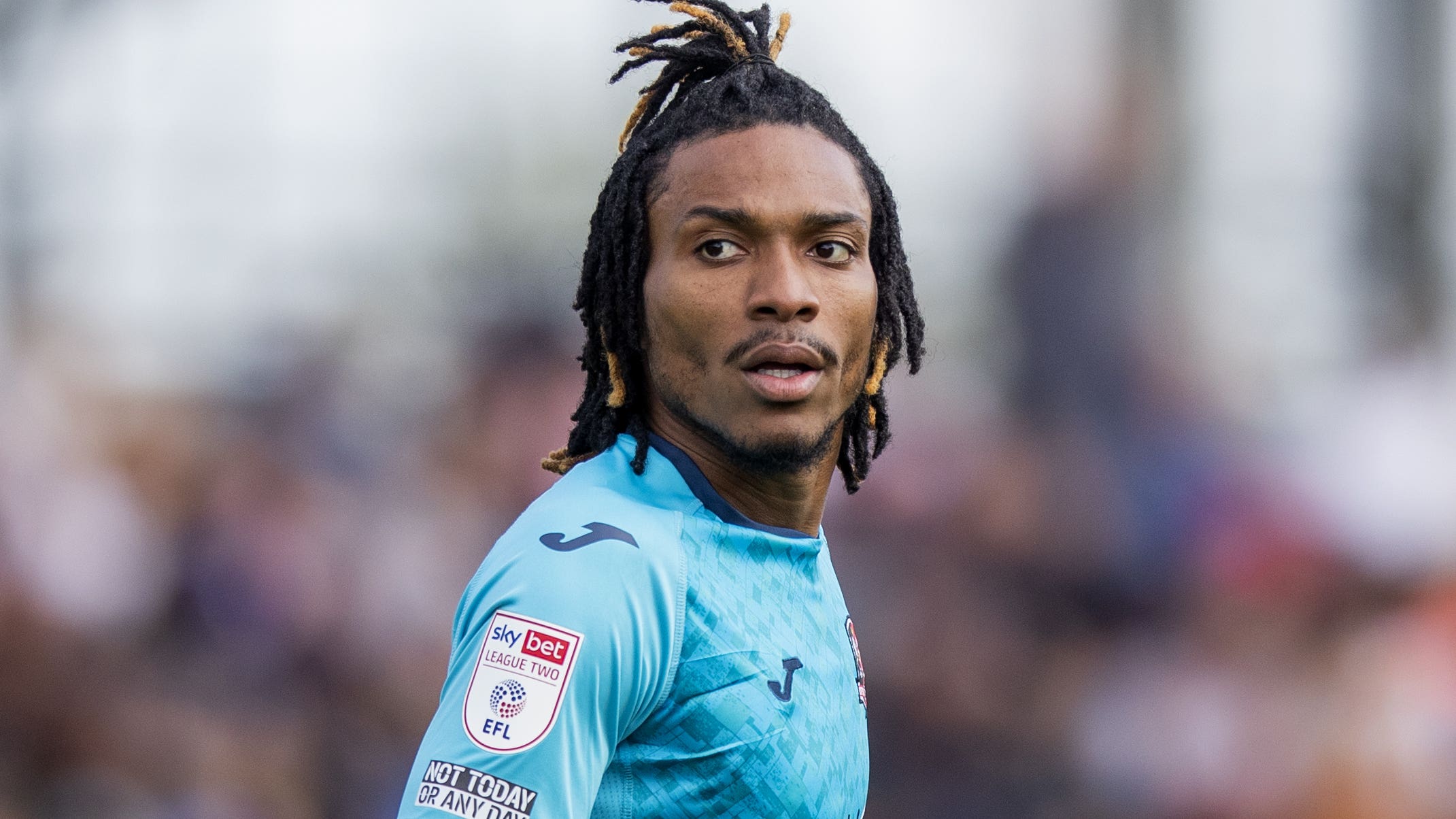 Jevani Brown netted the winner for Exeter (Leila Coker/PA)