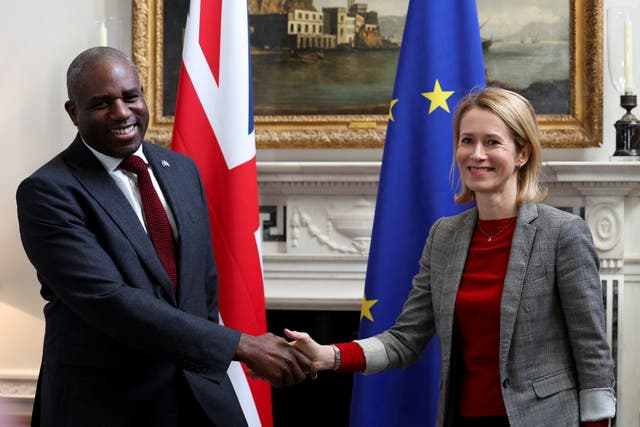 Foreign Secretary David Lammy with EU High Representative for Foreign Affairs, Kaja Kallas