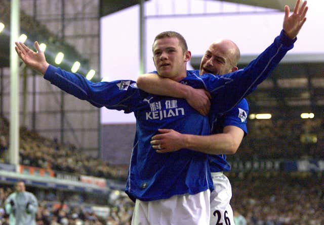 Rooney made a name for himself as a teenager in the Everton first-team.