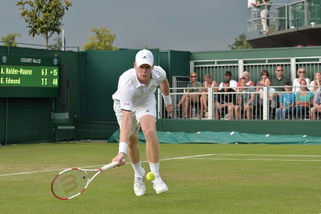 Facing Andreas Haider-Maurer at Wimbledon in 2014