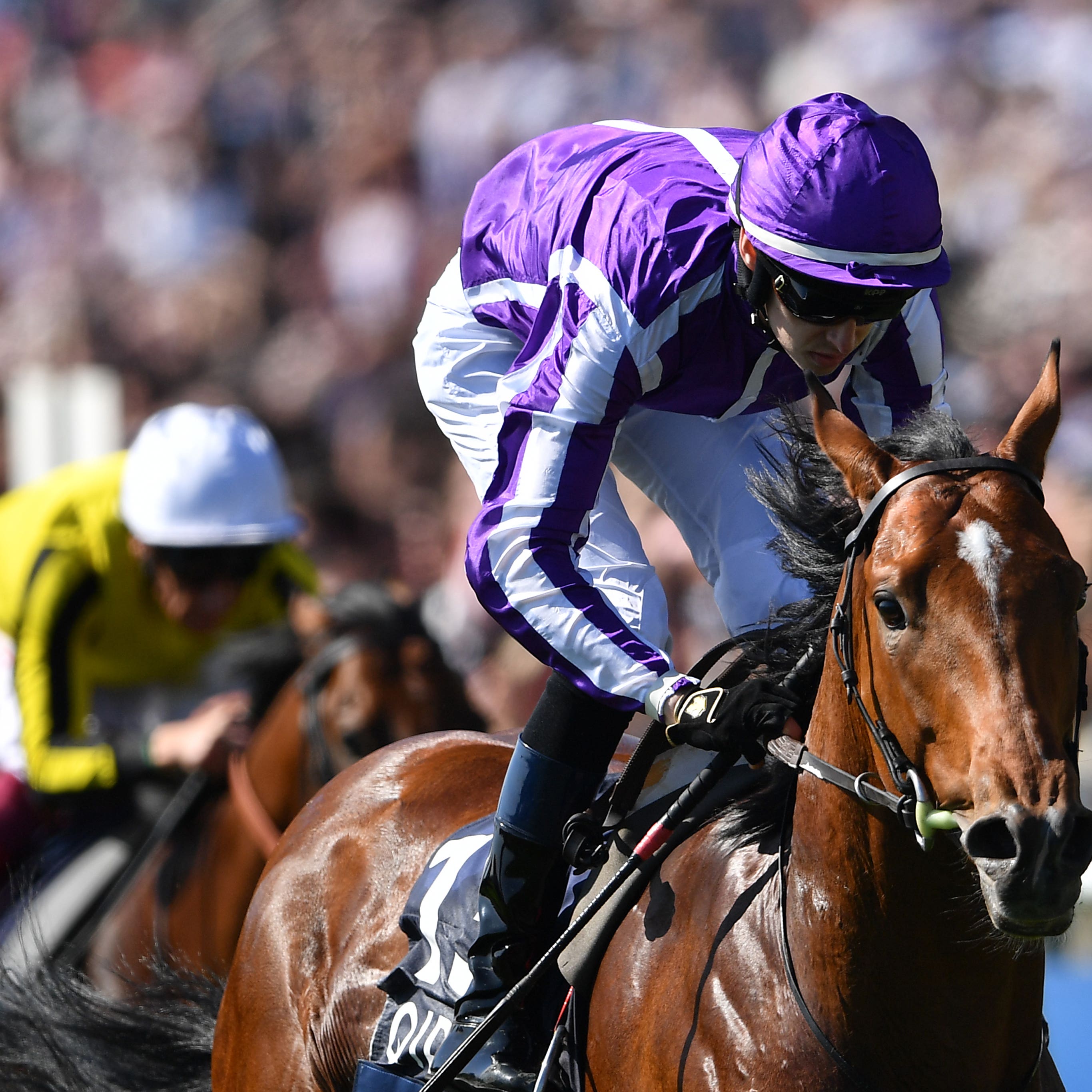 Saxon Warrior (right) takes the 2000 Guineas (Joe Giddens/PA)