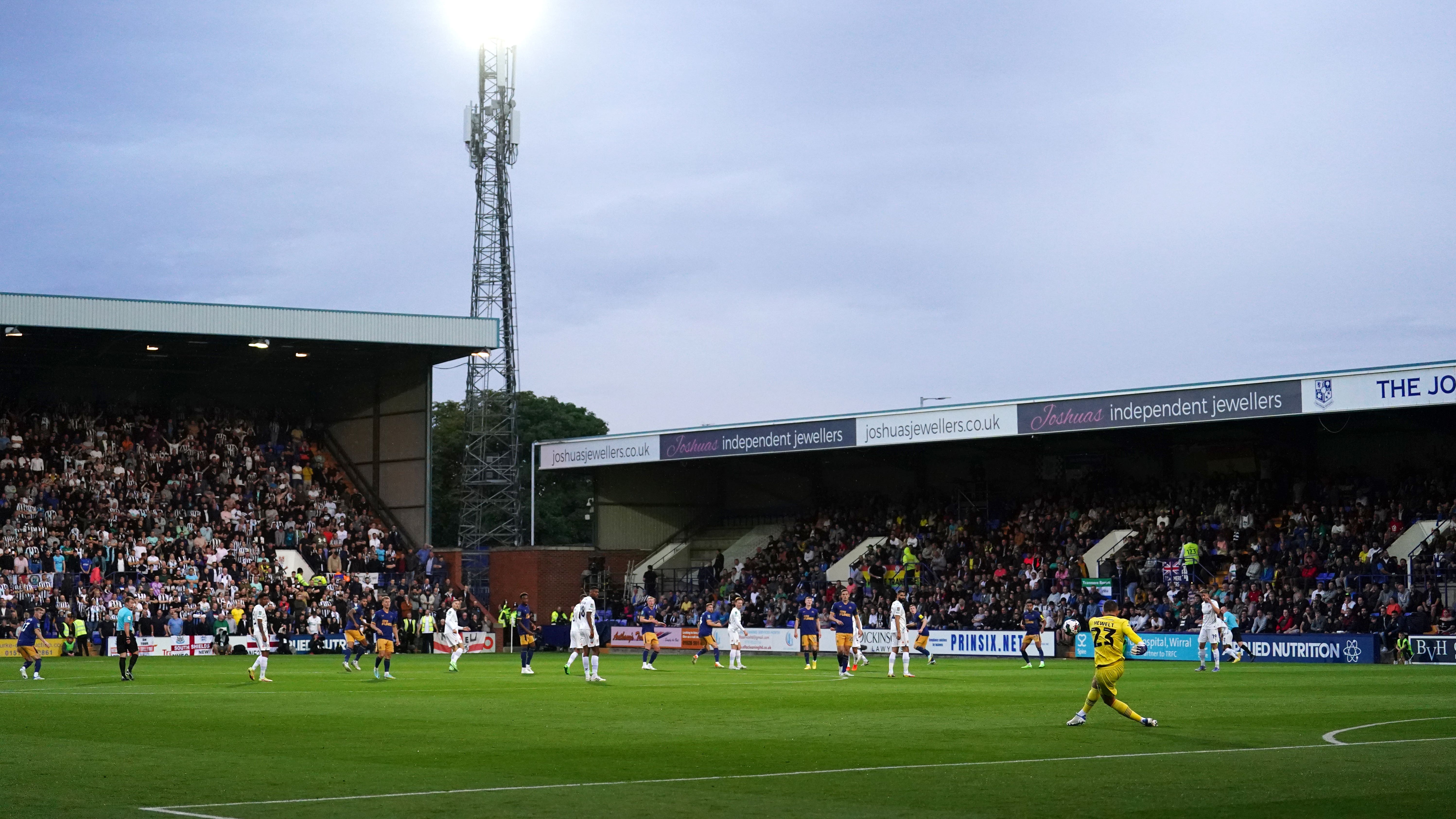 Tranmere hosted Walsall at Prenton Park (David Davies/PA)