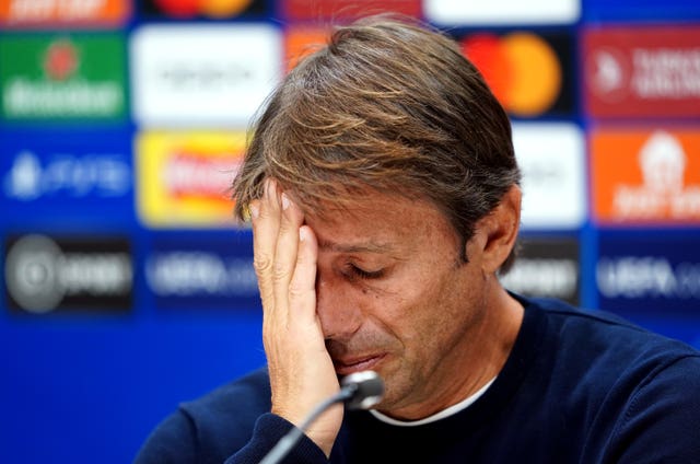 Tottenham manager Antonio Conte in a press conference in September
