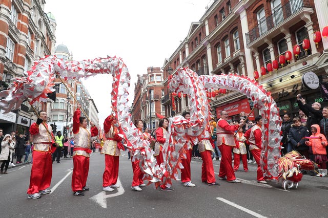 Chinese New Year celebrations in central Londo