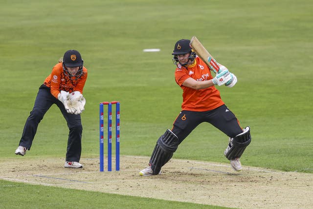 Kathryn Bryce in action in the Rachael Heyhoe Flint Trophy