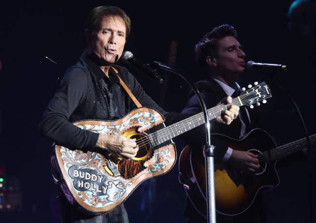 Sir Cliff Richard on stage in Dublin