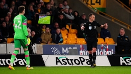 Stuart Attwell was involved in more controversy in Bournemouth’s win at Wolves (David Davies/PA)