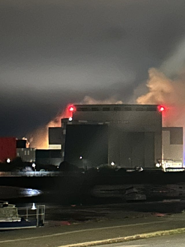 Two taken to hospital after fire breaks out at BAE Systems’ Barrow ...