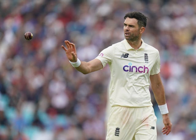 James Anderson in action for England