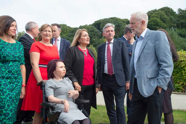 Jeremy Corbyn and Labour candidates