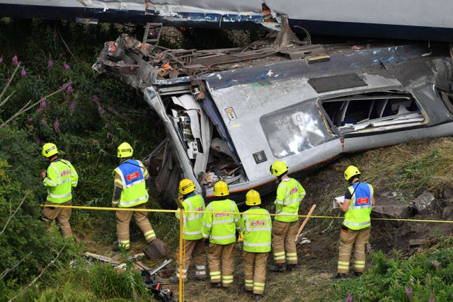 Train derailed at Stonehaven